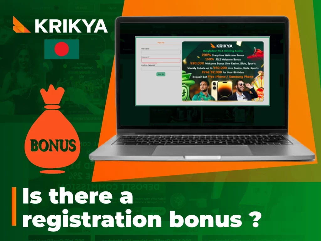 Registration bonus
