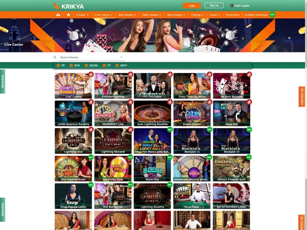 Explore our range of virtual casino titles and real-time dealer games